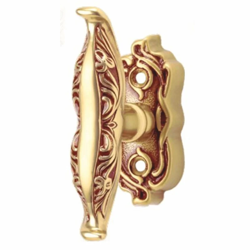 Casa Padrino Jugendstil Fensterklinke Französisches Gold 3,6 x 11 cm - Eleganter Messing Fenstergriff - Jugendstil Deko Accessoires - Made in Italy