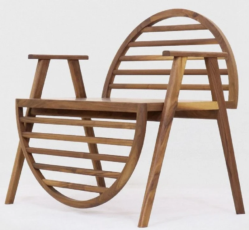 Casa Padrino Luxus Sitzbank Braun 86 x 58 x H. 81 cm - Massivholz Bank mit Armlehnen - Garten Terrassen Gastronomie Möbel