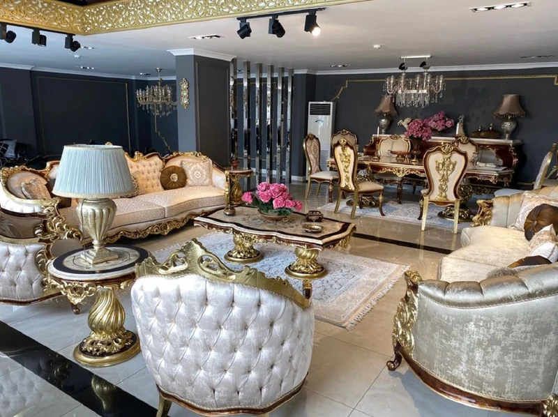 Casa Padrino Luxus Barock Beistelltisch Weiß / Braun / Gold - Runder Massivholz Tisch im Barockstil - Handgefertigte Barock Wohnzimmer Möbel - Edel & Prunkvoll