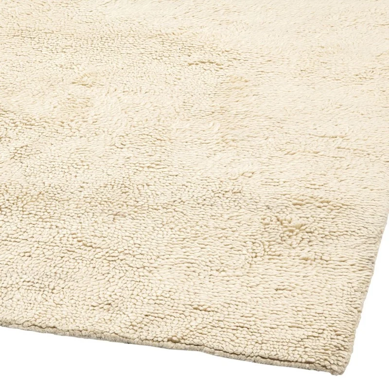 Casa Padrino Luxus Teppich aus Neuseeland Wolle Beige - Verschiedene Größen - Handgetufteter Wohnzimmerteppich - Luxus Wohnzimmer Deko Accessoires