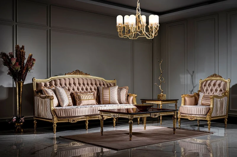 Casa Padrino Luxus Barock Sessel Rosa / Weiß / Gold - Handgefertigter Wohnzimmer Sessel mit dekorativem Kissen - Barock Möbel