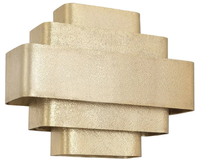 Casa Padrino Luxus Wandleuchte Gold 38 x 12,5 x H. 31 cm - Elegante Wohnzimmer Wandlampe - Wohnzimmer Leuchten