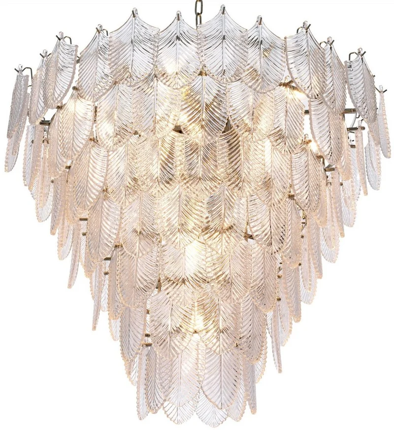 Casa Padrino Luxus Kronleuchter Silber Ø 82 x H. 69 cm - Edler Hotel & Restaurant Kronleuchter - Luxus Qualität