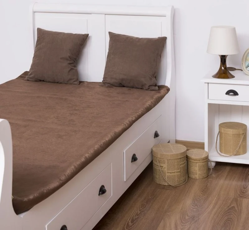Casa Padrino Landhausstil Massivholz Kinderzimmer Möbel Set Weiß - 1 Einzelbett & 1 Kleiderschrank & 1 Nachttisch - Landhausstil Möbel