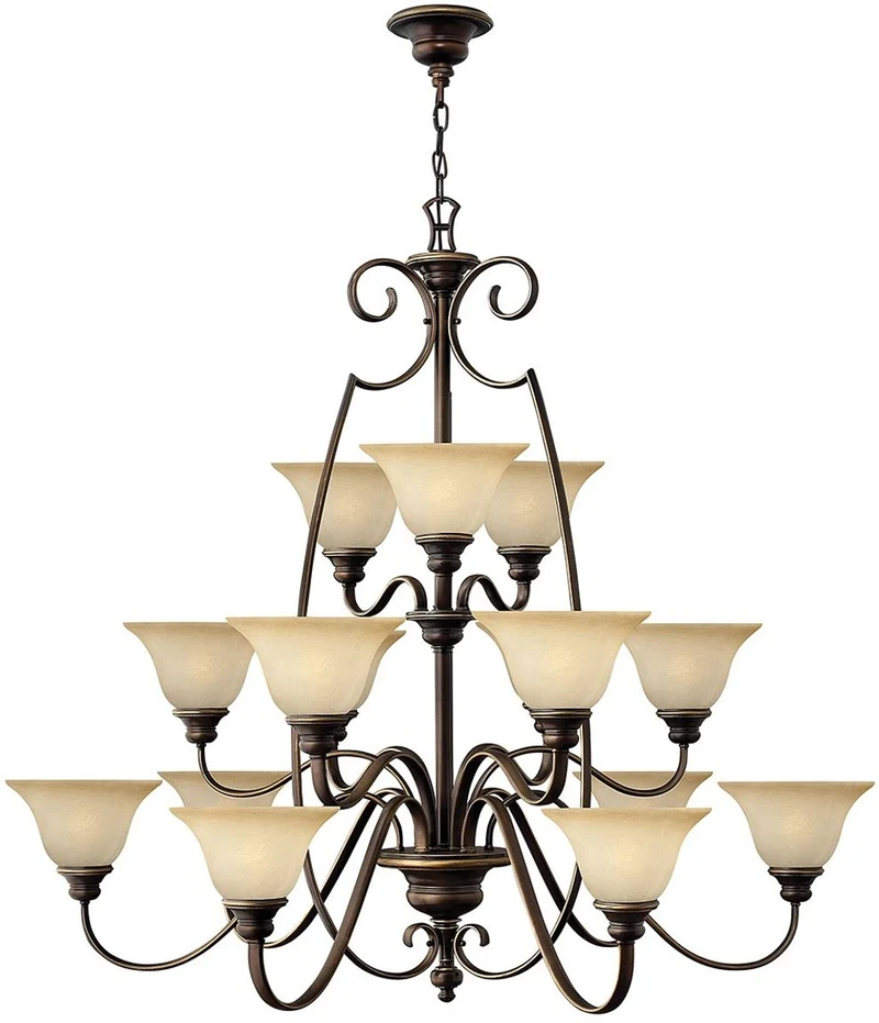 Casa Padrino Barock Kronleuchter Antik Bronze / Vintage Alabaster Ø 119,4 x H. 109,2 cm - Prunkvoller Kronleuchter mit eleganten Kunstglas Lampenschirmen - Barock Möbel