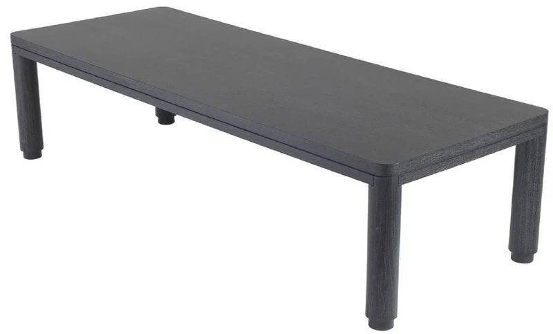Casa Padrino Luxus Esstisch Anthrazitgrau 300 x 115 x H. 76 cm - Massivholz Küchentisch - Rechteckiger Esszimmertisch - Luxus Esszimmer Möbel