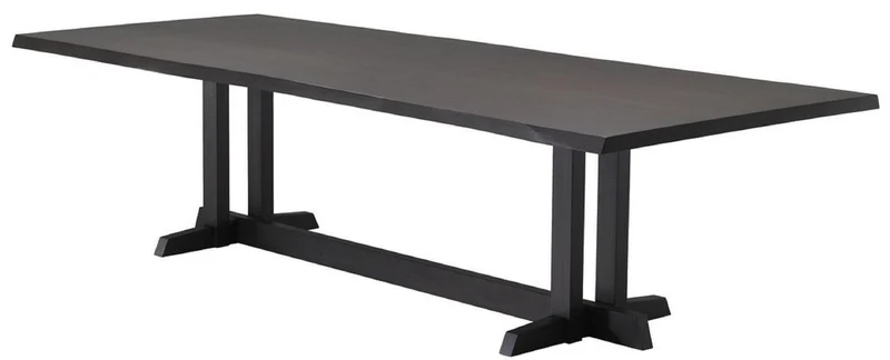 Casa Padrino Luxus Mahagoni Esstisch Mokkafarben 290,5 x 128 x H. 77 cm - Massivholz Küchentisch - Rechteckiger Esszimmertisch - Luxus Esszimmer Möbel