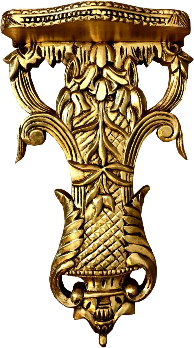 Casa Padrino Barock Wandkonsole Gold - Konsole Antik Stil Wandstuck Stuck Ornament