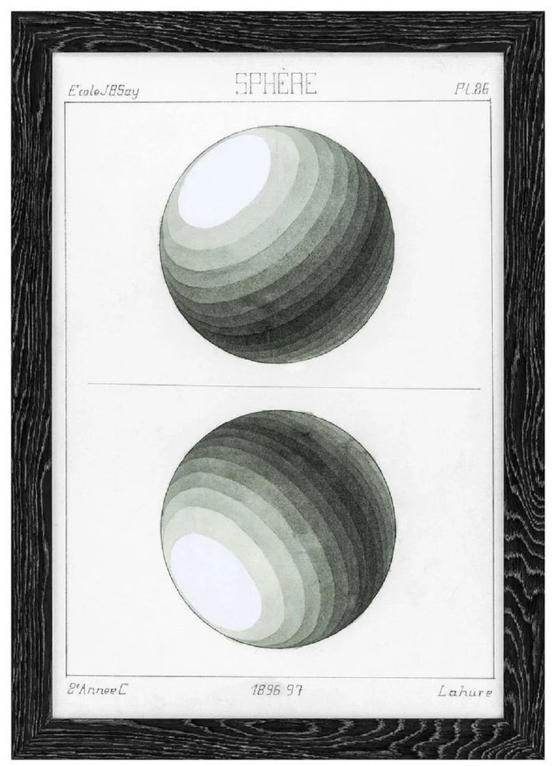 Casa Padrino Luxus Bilder Set Sphärische Projektionen Schwarz / Weiß / Grau 59 x H. 83 cm - Kunstdrucke - Wandbilder - Wanddeko - Deko Accessoires