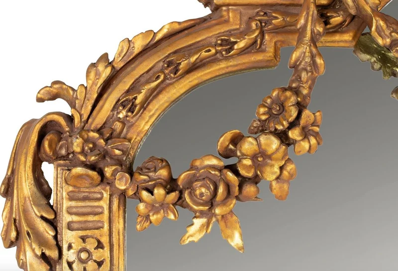 Riesiger Casa Padrino Barock Spiegel Gold 220 x 160 cm mit Engelsmotiven - Antik Stil - Schwere prunkvolle Ausführung