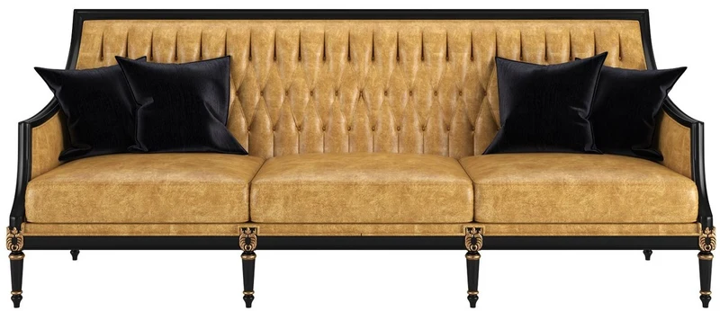 Casa Padrino Luxus Barock Wohnzimmer Set Gold / Schwarz / Antik Gold - 2 Sofas & 2 Sessel & 1 Couchtisch & 2 Beistelltische - Möbel im Barockstil - Edle Barock Wohnzimmer Möbel