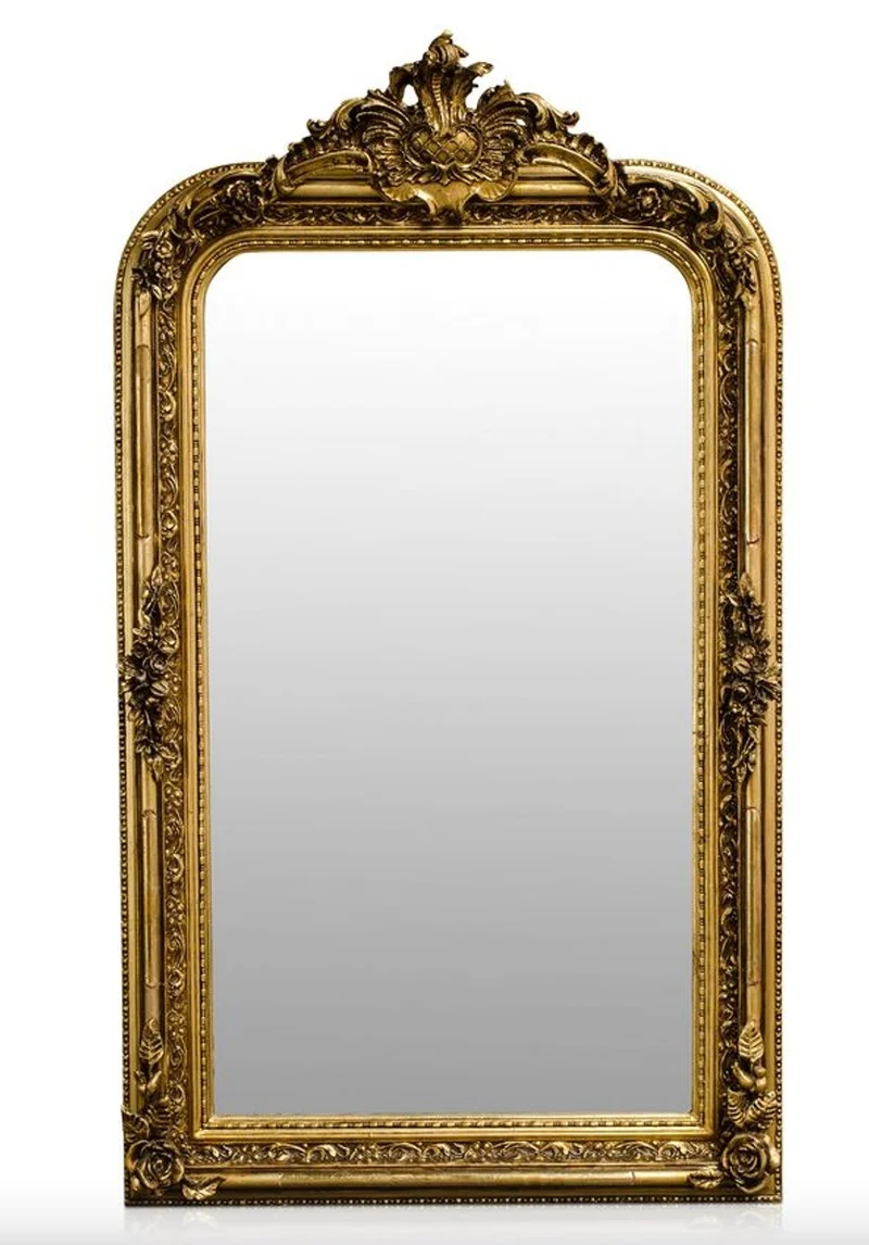 Casa Padrino Barock Spiegel Gold Antik Stil 90 x H. 160 cm - Wandspiegel Möbel