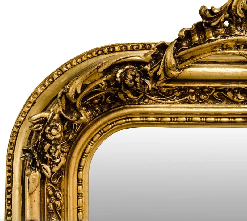 Casa Padrino Barock Spiegel Gold Antik Stil 90 x H. 160 cm - Wandspiegel Möbel