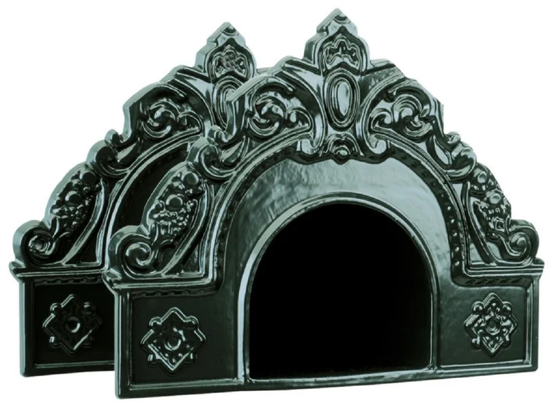 Casa Padrino Jugendstil Gartenschlauch Wandhalter Grün 33 x 18 x H. 25 cm - Nostalgische Aluminium Schlauch Wandhalterung - Barock & Jugendstil Garten Accessoires