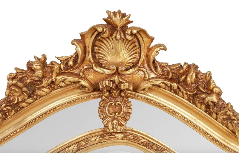 Prunkvoller Casa Padrino Barock Spiegel Gold 125 x 190 cm - Antik Stil - Schwere Ausführung