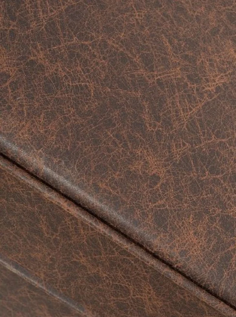 Casa Padrino Chesterfield Ecksofa Vintage Braun 280 x 165 x H. 73 cm - Kunstleder Wohnzimmer Sofa - Chesterfield Möbel