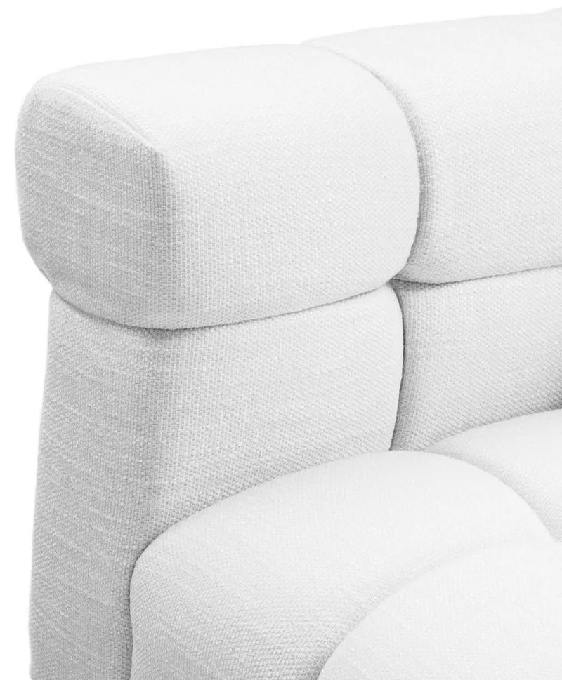 Casa Padrino Luxus Sofa Weiß / Schwarz 240 x 98 x H. 69 cm - Wohnzimmer Sofa mit 4 Kissen - Wohnzimmer Möbel - Luxus Möbel