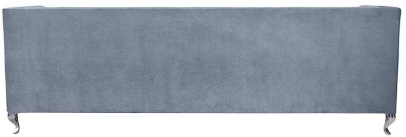 Casa Padrino Luxus Chesterfield Samt Sofa mit Kissen 225 x 84 x H. 76,5 cm - Verschiedene Farben - Chesterfield Wohnzimmer Möbel
