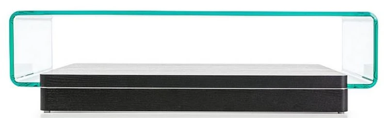 Casa Padrino Designer Couchtisch Schwarz 120 x 70 x H. 33 cm - Moderner Wohnzimmertisch - Luxus Kollektion