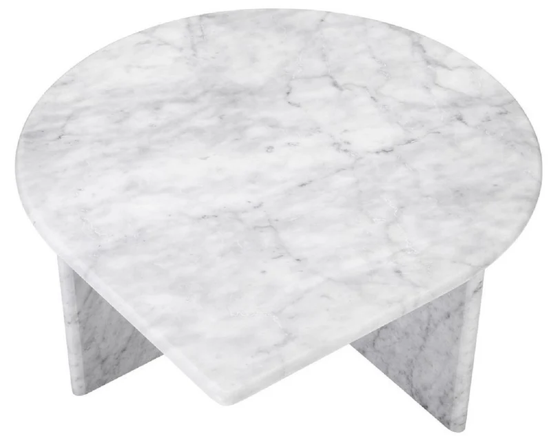 Casa Padrino Luxus Couchtisch Set Weiß - 3 Wohnzimmertische aus hochwertigem Carrara Marmor - Luxus Möbel