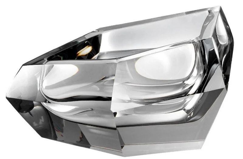 Casa Padrino Luxus Kristallglas Schüssel Grau 22 x 14 x H. 10,5 cm - Designer Deko Schüssel - Deko Accessoires