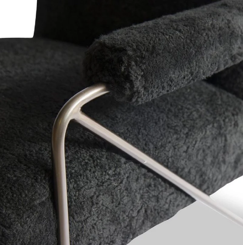 Casa Padrino Designer Sessel Schwarz 69 x 78 x H. 78 cm - Wohnzimmer Sessel - Wohnzimmer Möbel - Luxus Qualität