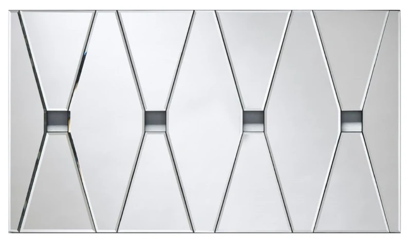 Casa Padrino Designer Wandspiegel mit 4 Gucklöchern 80 x H. 45 cm - Wohnzimmer Spiegel - Garderoben Spiegel - Luxus Spiegel