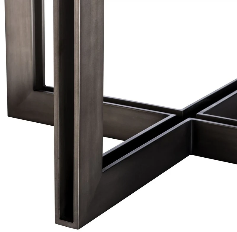 Casa Padrino Luxus Esstisch Schwarz / Bronze 200 x 120 x H. 76 cm - Ovaler Küchentisch - Luxus Esszimmer Möbel