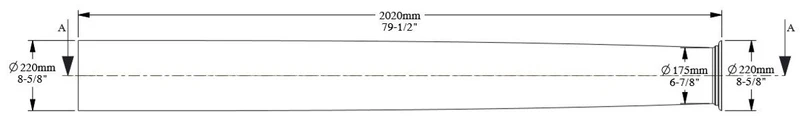 Casa Padrino Barock Zierelement Wanddeko Säule Weiß Ø 22 x H. 202 cm - Runde Deko Säule im Barockstil