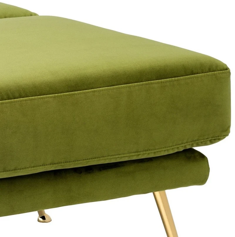 Casa Padrino Luxus Sitzbank Grün / Messingfarben 125 x 58 x H. 45 cm - Luxus Möbel