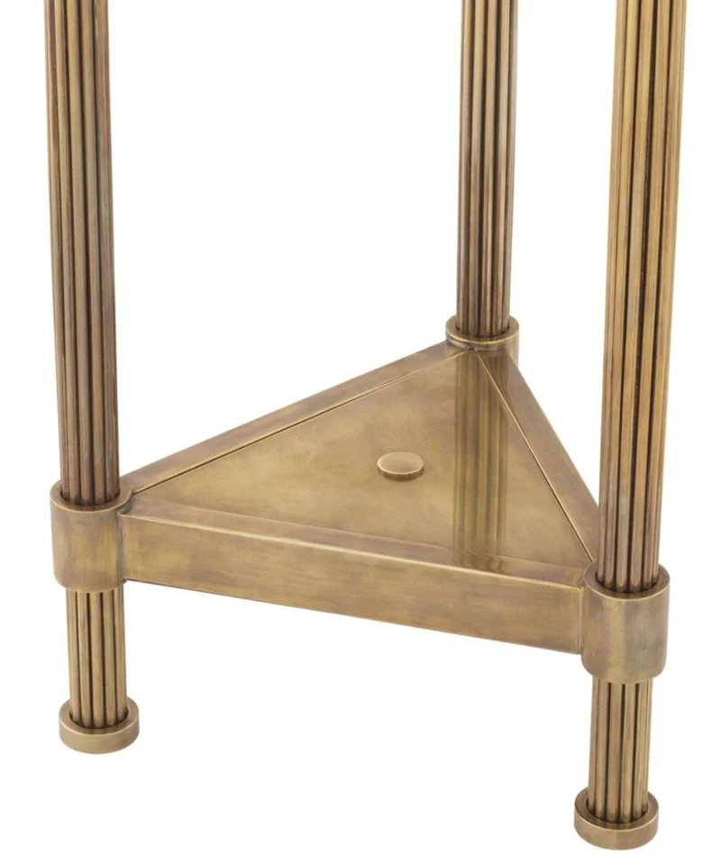 Casa Padrino Luxus Stehleuchte Vintage Messingfarben 70 x 70 x H. 197 cm - Hotel & Restaurant Stehlampe