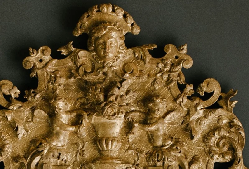 Casa Padrino Barock Spiegel Gold 93 x H. 207 cm - Prunkvoller handgefertigter Wandspiegel mit wunderschönen Verzierungen