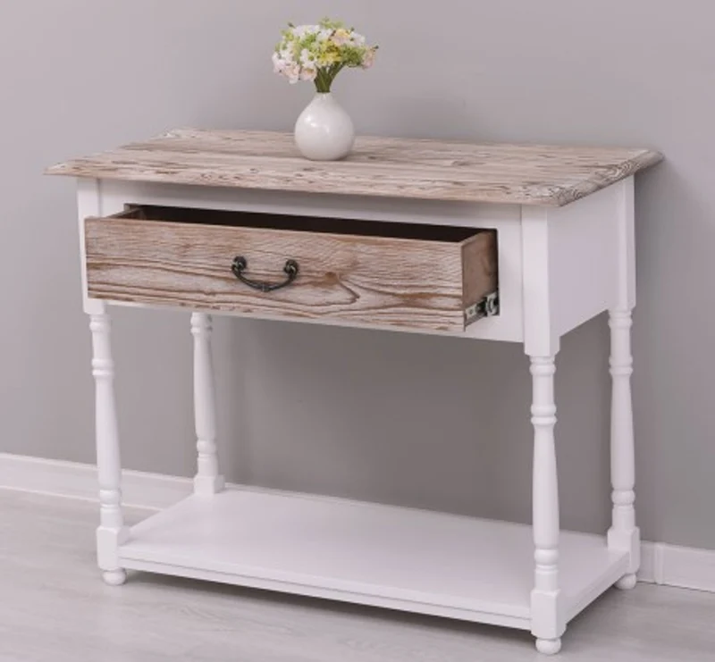 Casa Padrino Konsole im Landhausstil mit 1 Schublade, 96 x 45 x 76 cm