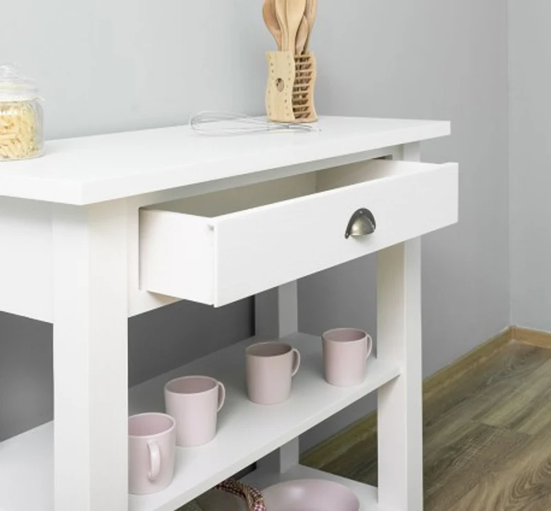 Casa Padrino Konsole im Landhausstil mit 1 Schublade, 100 x 45 x 89 cm