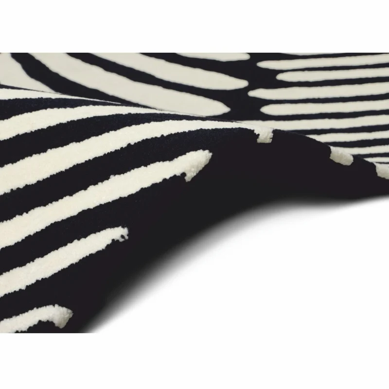 Casa Padrino Luxus Teppich Störche Creme / Beige / Weiß / Schwarz - Verschiedene Größen