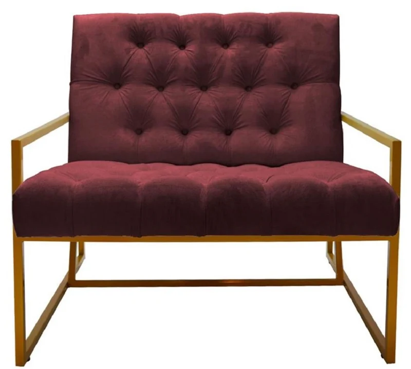 Casa Padrino Luxus Chesterfield Sessel 84 x 87,5 x H. 80 cm - Verschiedene Farben - Chesterfield Möbel