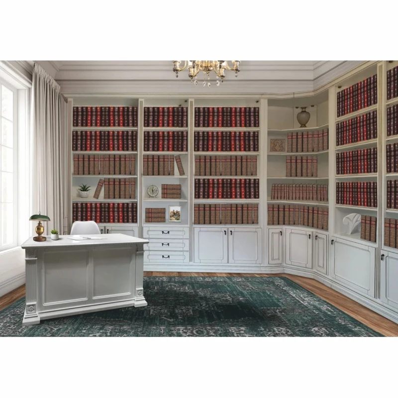 Casa Padrino Luxus Barock Schreibtisch Weiß 150 cm - Barock Büro Möbel