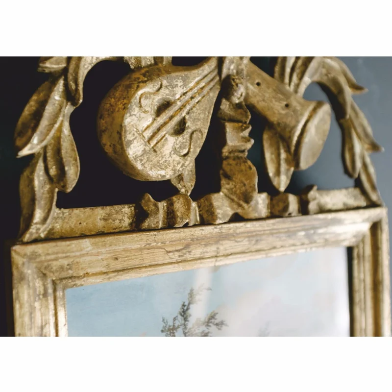 Casa Padrino Luxus Barock Spiegel Antik Gold / Bunt H. 163 cm - Barock Möbel - Made in Italy