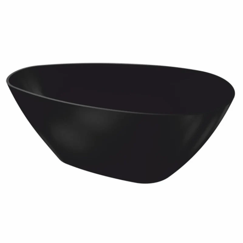 Casa Padrino Freistehende Luxus Badewanne Matt Schwarz 150 cm - Badezimmer Interior