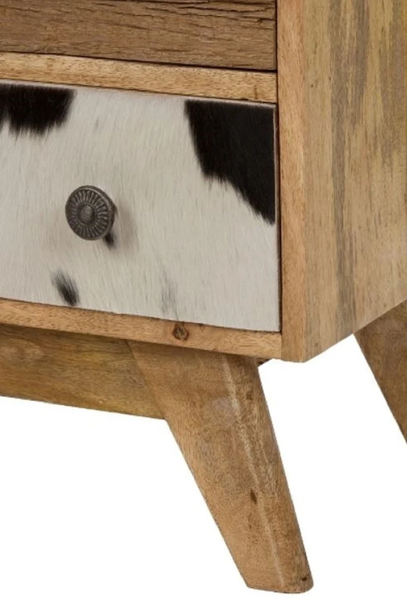 Casa Padrino Landhausstil Kommode mit 7 Schubladen Naturfarben / Mehrfarbig 70 x 30 x H. 80 cm - Landhausstil Möbel