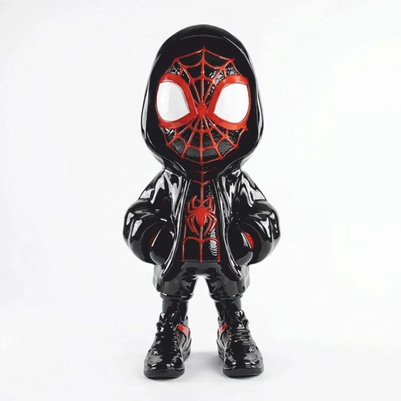 Casa Padrino Deko Skulptur Schwarz / Rot H. 120 cm - Garten Deko Figur