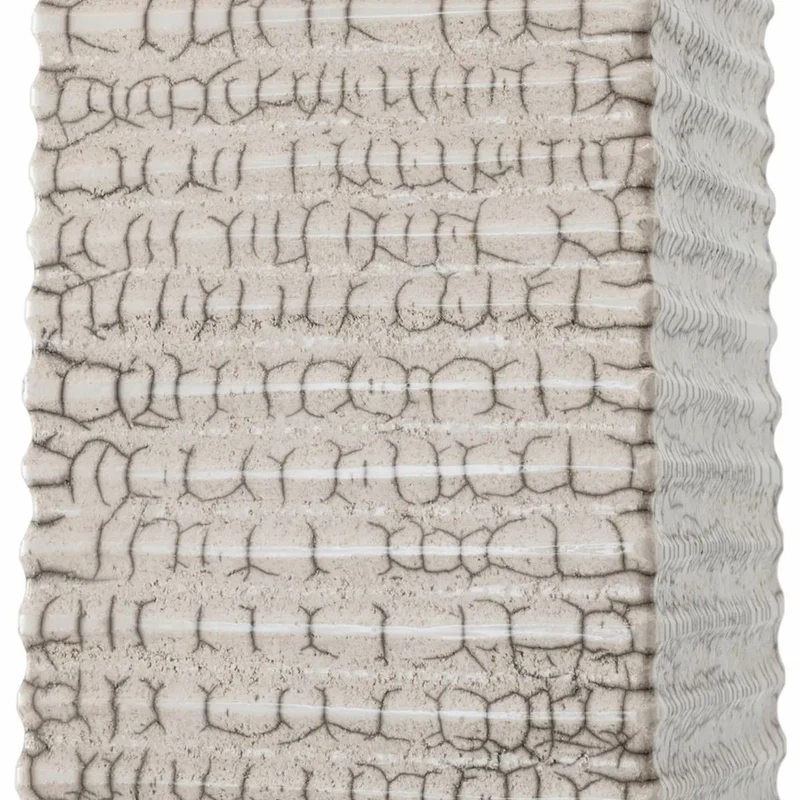 Casa Padrino Luxus Keramik Stehleuchte mit Lampenschirm Antik Weiß / Beige H. 165 cm