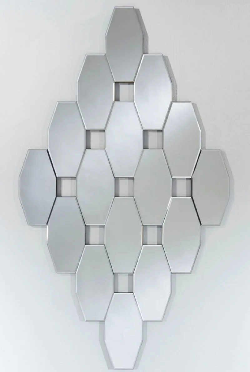 Casa Padrino Designer Wohnzimmer Spiegel / Wandspiegel 84 x H. 145 cm - Luxus Deko Accessoires