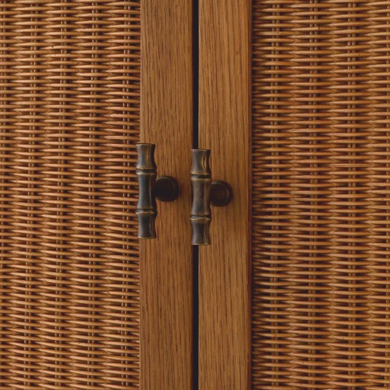 Casa Padrino Luxus Barschrank - Weinschrank mit 2 Türen Braun / Bronze H. 167,5 cm - Bar Möbel