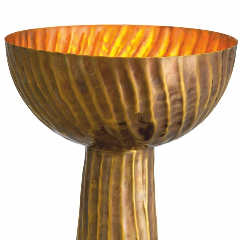 Casa Padrino Luxus Tischleuchte Vintage Messing / Schwarz H. 60,5 cm - Luxus Leuchten
