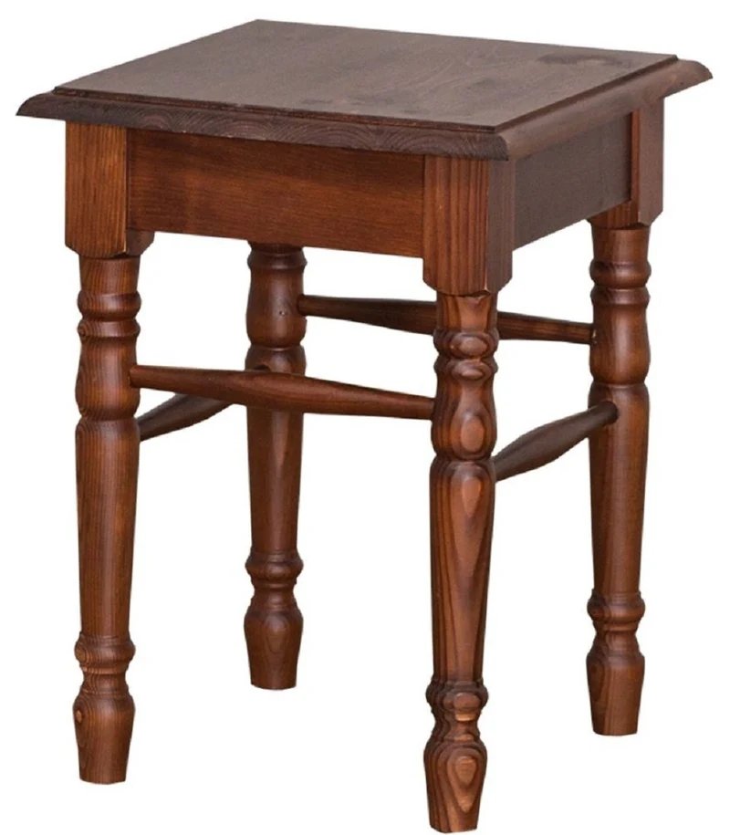 Casa Padrino Landhausstil Hocker Braun 35 x 35 x H. 45 cm - Landhausstil Möbel