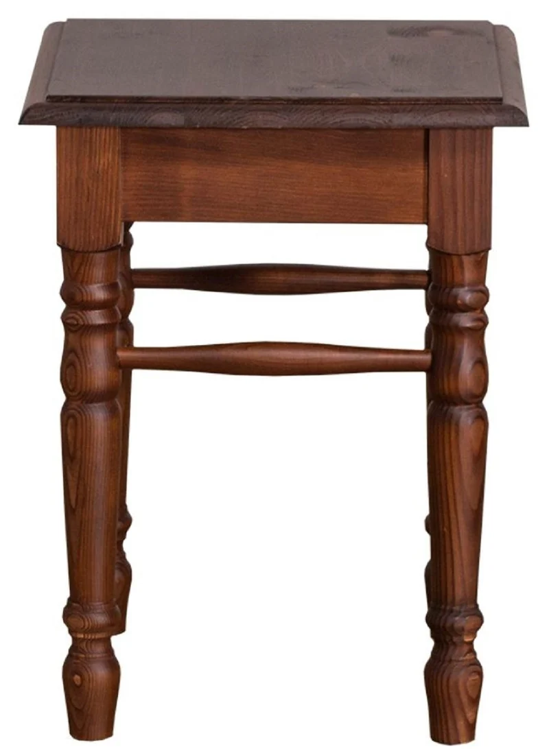 Casa Padrino Landhausstil Hocker Braun 35 x 35 x H. 45 cm - Landhausstil Möbel