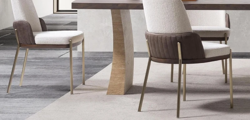 Casa Padrino Luxus Esszimmer Set - 1 Luxus Esstisch und 6 Luxus Esszimmer Stühle
