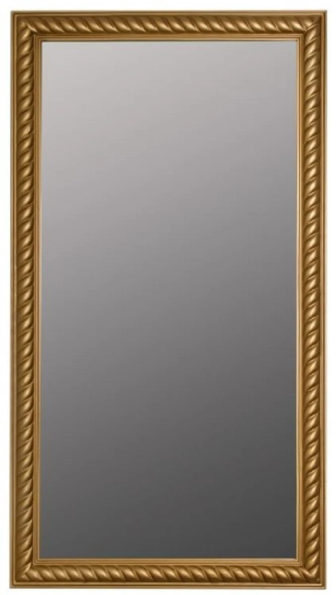 Casa Padrino Barock Wohnzimmer Spiegel / Wandspiegel Antik Gold 72 x H. 132 cm - Barockmöbel