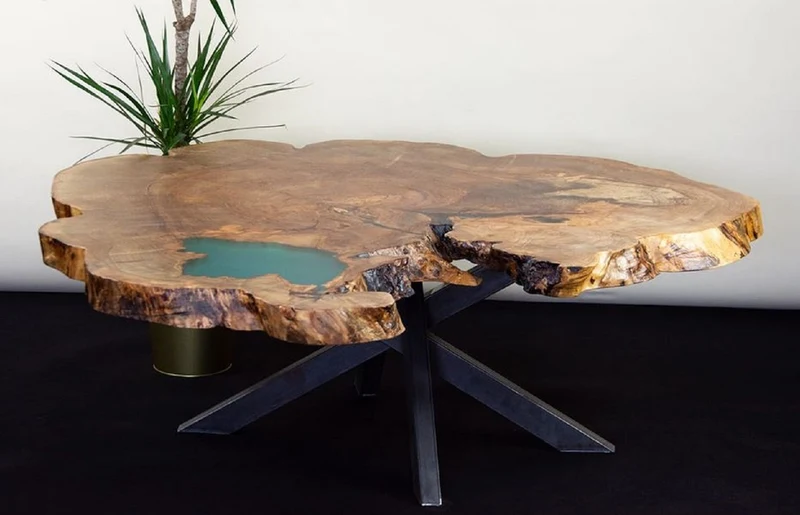 Casa Padrino Luxus Couchtisch Braun / Grün / Schwarz 120 x 125 x H. 50 cm